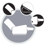 3 מנועים עצמאייםלמשענת הגב, להדוםולקימה