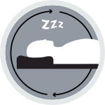 על הצד, הגב והבטןכרית בעלת מבנה המתאיםלכל תנוחות השינה