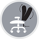 מנגנון נדנודתזוזה של המושב ומשענתהגב כיחידה אחת