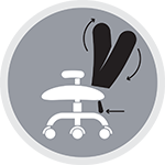 מנגנון נדנודתזוזה של המושב ומשענתהגב כיחידה אחת