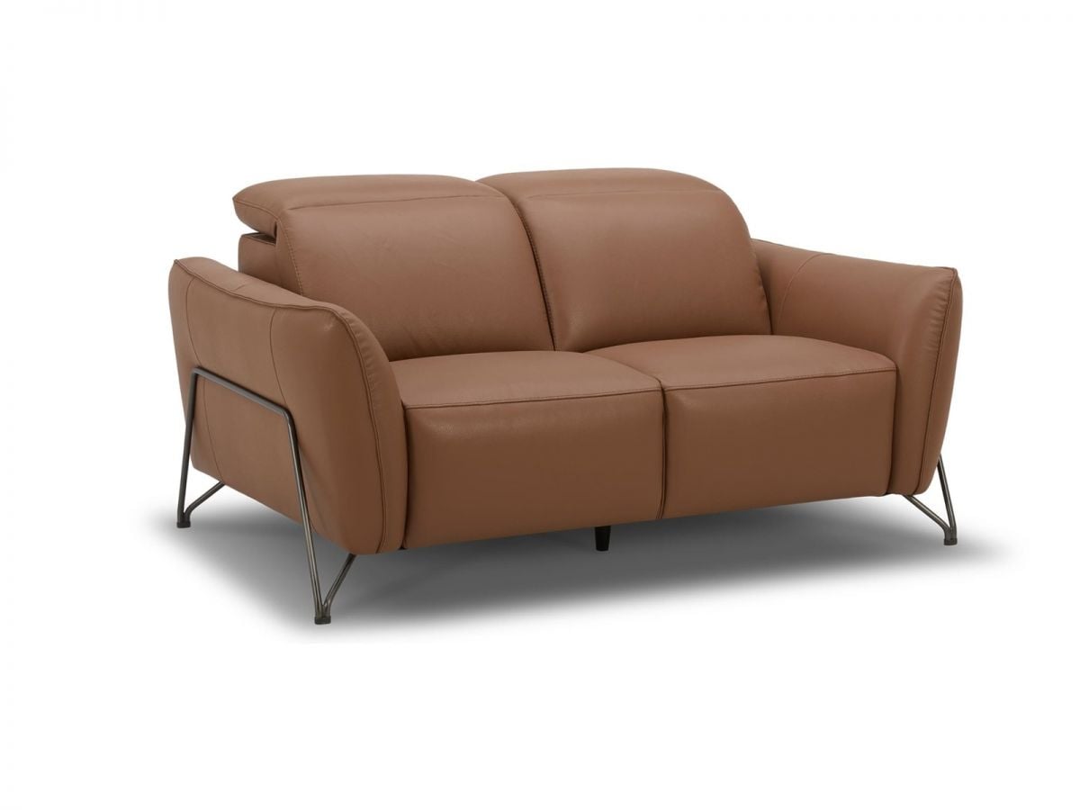 מערכת ישיבה דו + תלת מעור בגוון חום CHICAGO