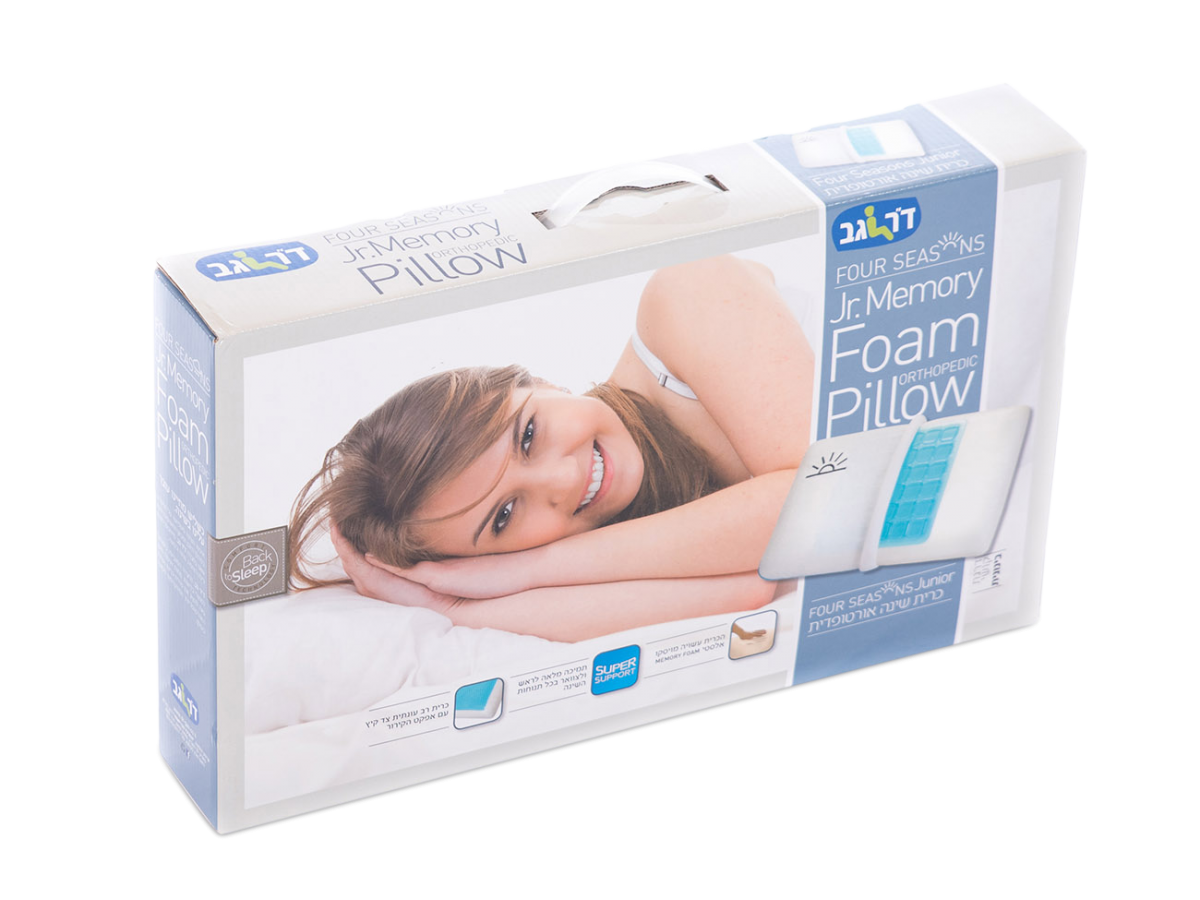 כרית אורטופדית ויסקו ג`ל לילדים FOUR SEASON JUNIOR GEL