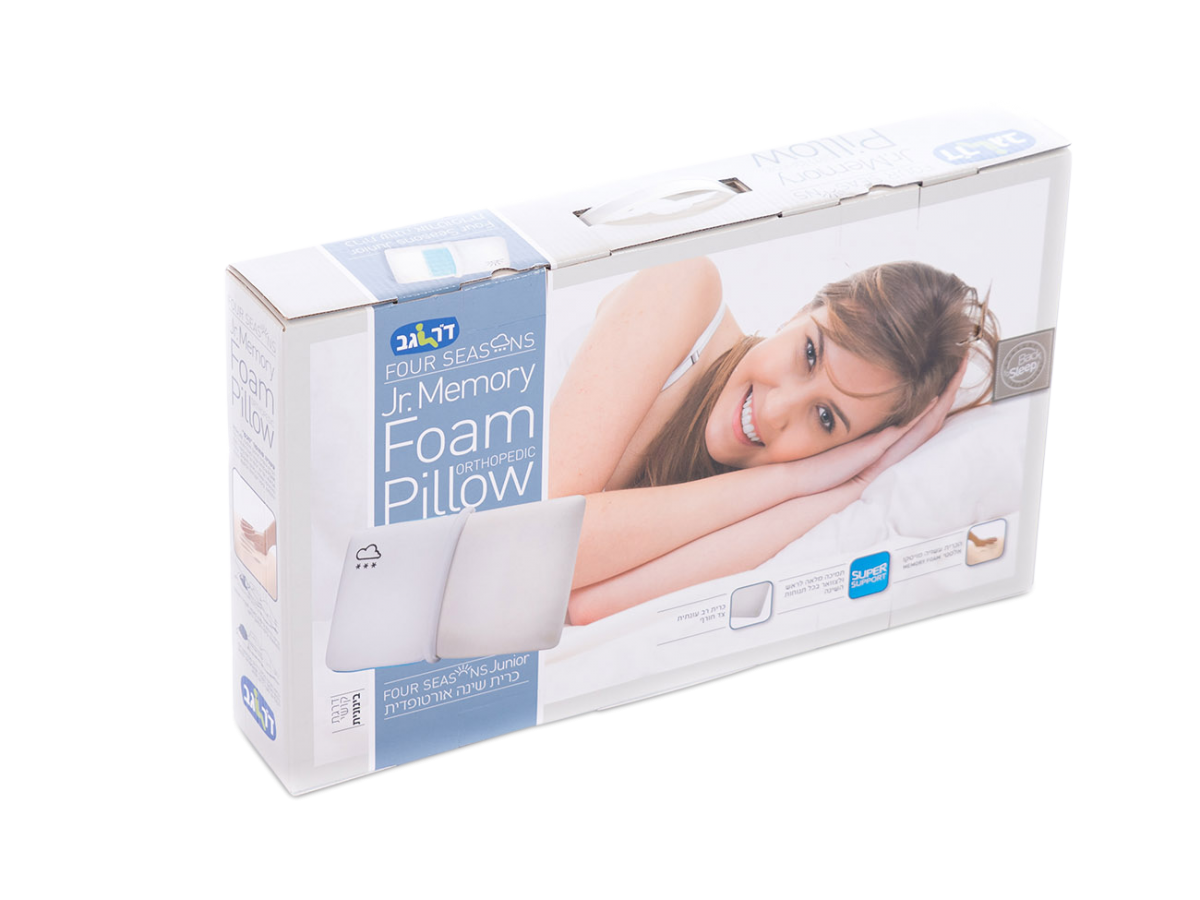 כרית אורטופדית ויסקו ג`ל לילדים FOUR SEASON JUNIOR GEL