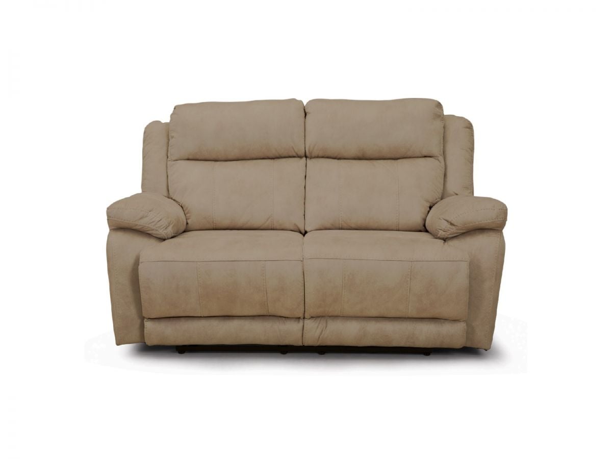 ספה דו מושבית CAPRI מבד בצבע אפור בהיר 