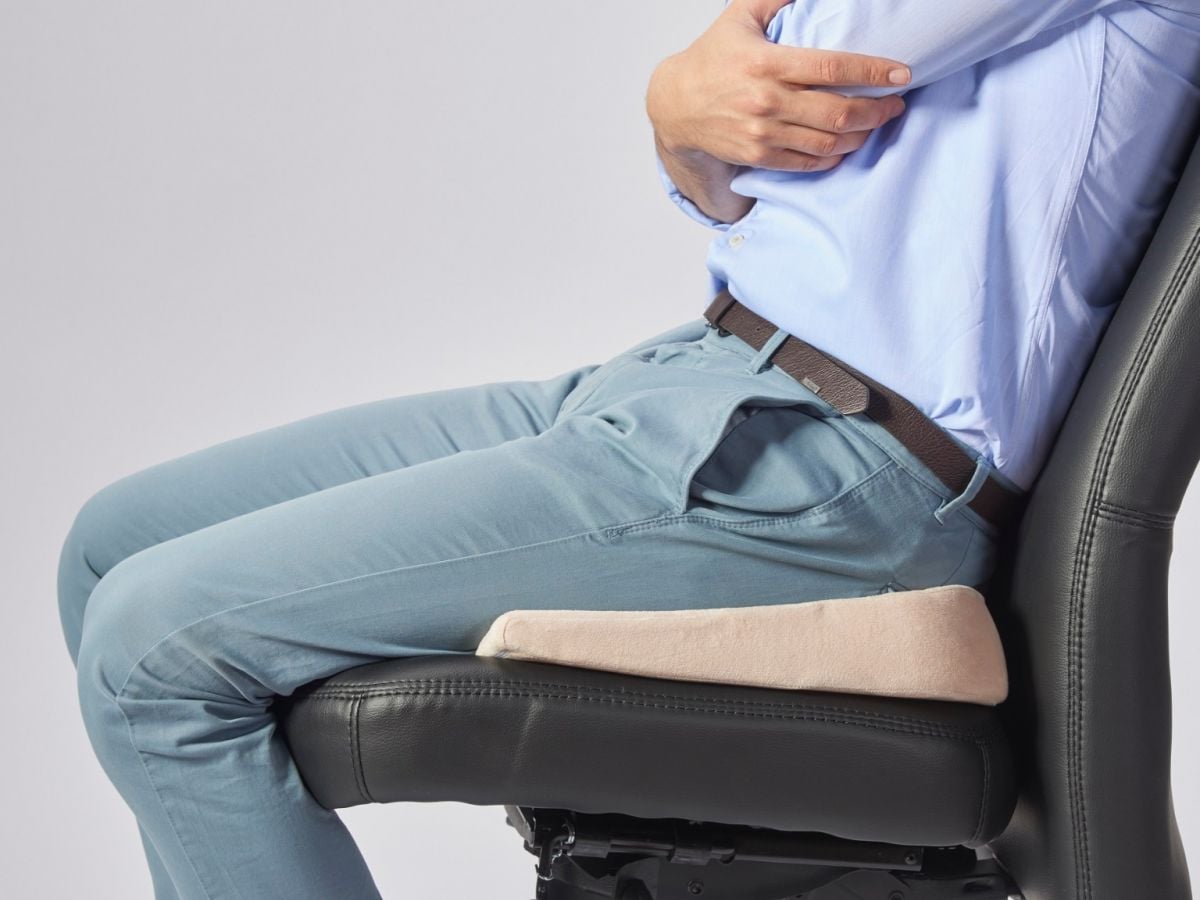 ישיבון פתוח, כרית תמיכה אורטופדית לאזור האגן והגב התחתון