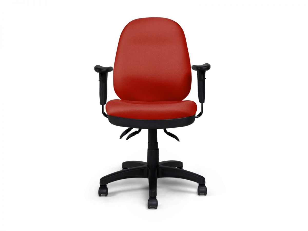 כסא מחשב ספקטרה מרופד אדום מורכב SPECTRA