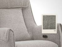 כורסת טלוויזיה חשמלית מבד COSEY DUO