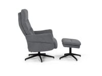 כורסא עם הדום קאן צבע אפור כהה CANNES מתצוגה