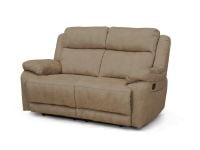 ספה דו מושבית CAPRI מבד בצבע אפור בהיר 