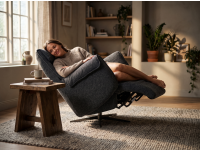 כורסת טלוויזיה חשמלית מבד COSEY DUO