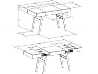 שולחן מחשב נפתח CT-3603 