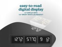 משקל דיגיטלי עם תאורה שחור SCL-B100-BK