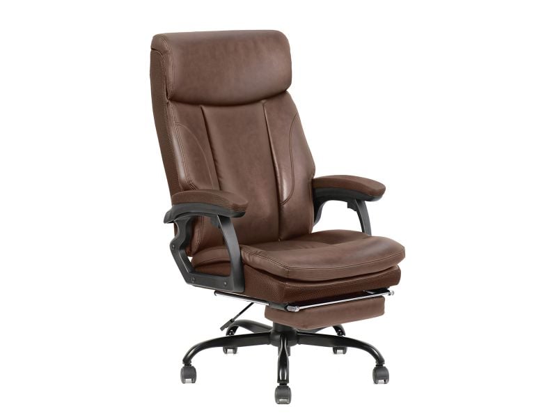 כסא מנהלים אייג’נט עם הדום נשלף חום 102 להרכבה עצמית AGENT